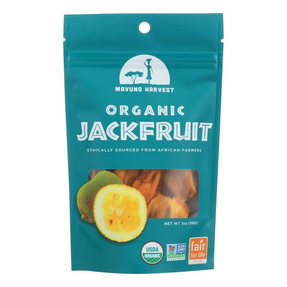 MAVUNO HARVEST - Ethically Sourced Organic Dried Jackfruit - 2 oz, Case of 6