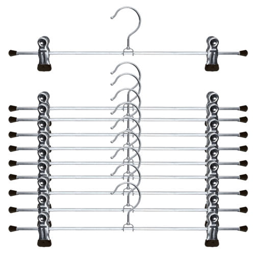 Mawa Pant Non-Slip Hanger with Clips (Set of 10)