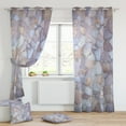 thumbnail image 1 of MAWCLOS 2Pcs Window Curtain Thermal Insulated Drapes UV Protection Grommet Curtains Energy Efficient 2Pc Modern Panels Marble Blackout Marble-18 W:30" x H:65" *2 Panels, 1 of 1