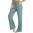 thumbnail image 1 of MAWCLOS Dry Fit Athletic Gym Yoga Palazzo Sweatpants High Waist Push Up Track Pants Loose Wide Leg Lounge Joggers Tummy Control Trousers, 1 of 2