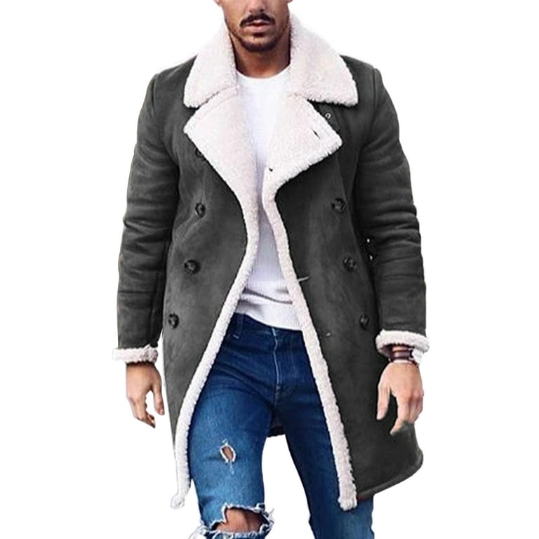 Fuzzy pea coat deals