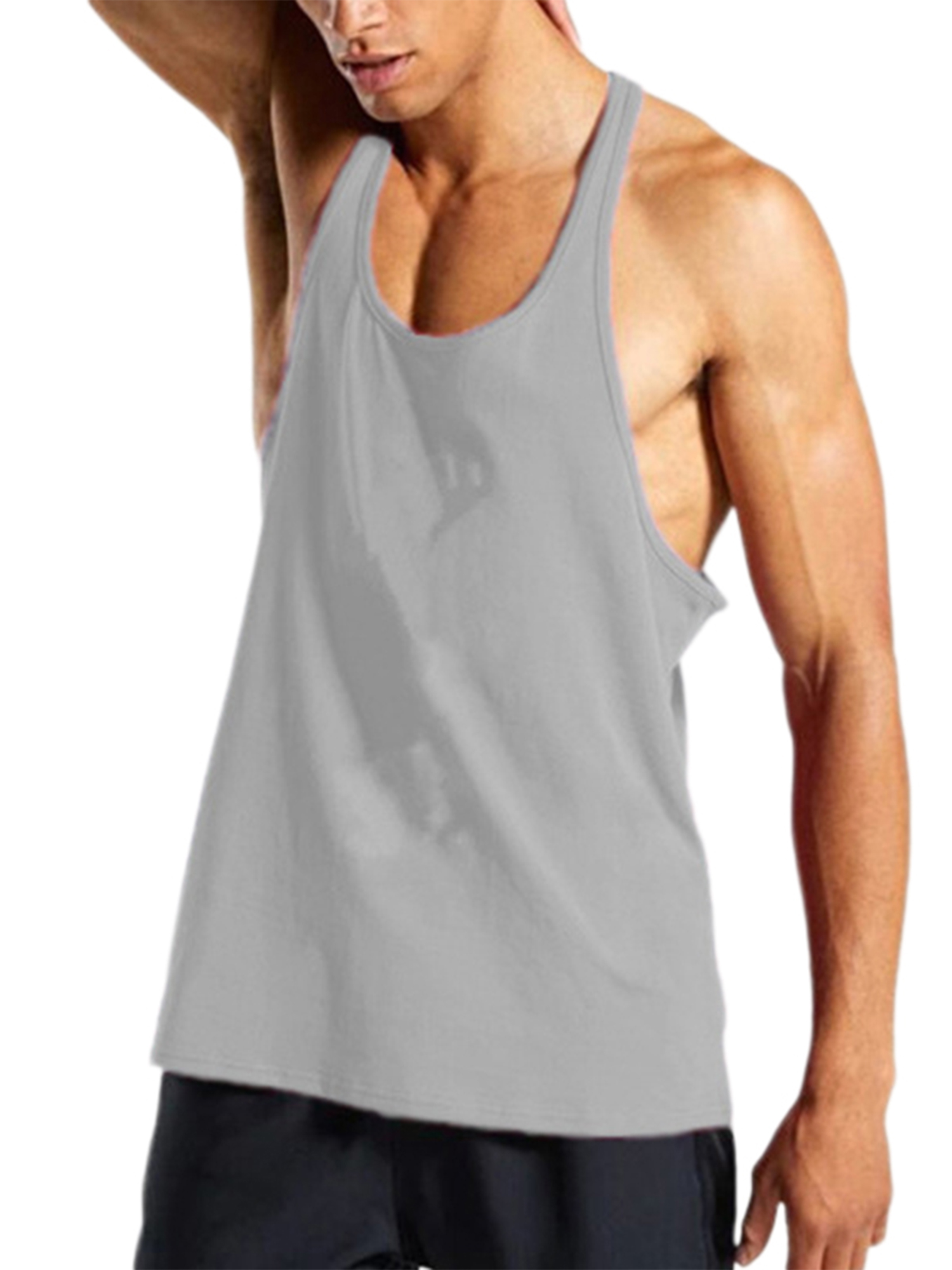 MAWCLOS Mens Summer Tops Sleeveless Tank Bodybuilding Muscle Shirts Men