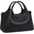 thumbnail image 1 of MAWCLOS Women Satchels Genuine Leather Top Handle Handbags Large Work Tote Shoulder Bags Crossbody Purses Black, 1 of 6