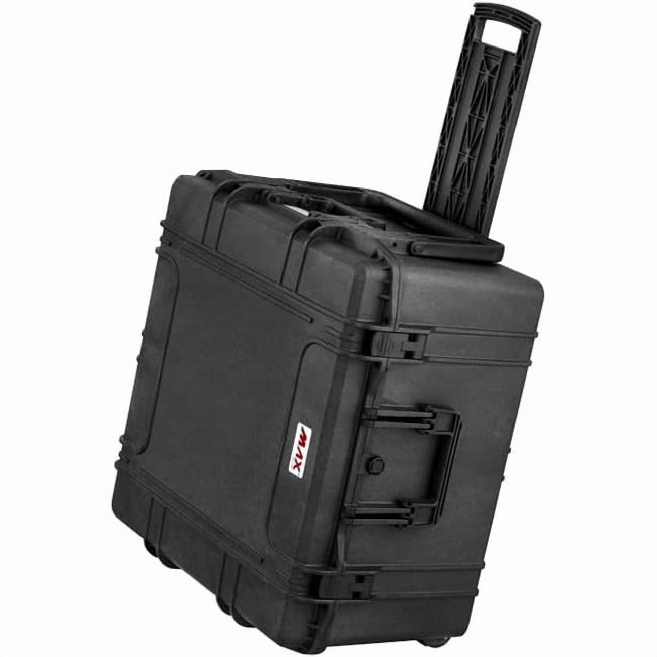MAX MAX615TR.079 26.77 x 26.57 x 15.94 in. Protective Case with Trolley - Empty, Black