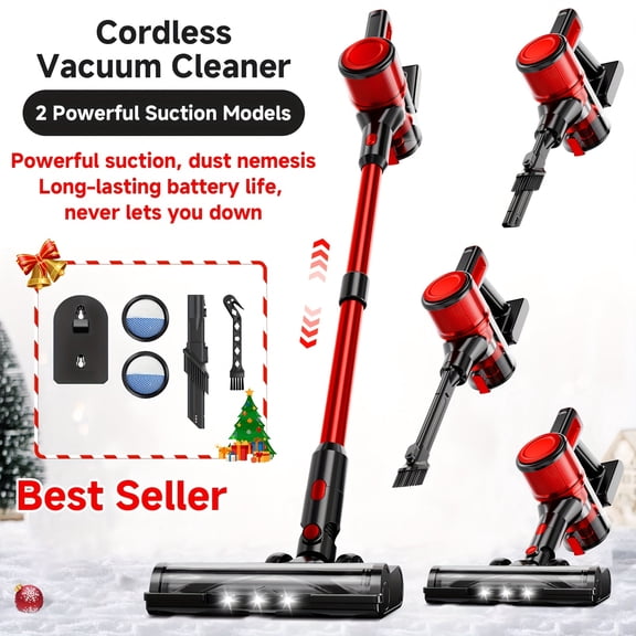 MAX 70KPa Brushless Stick Vacuum Cleaner, Lightweight Cordless Vacuum with 45 Min Runtime, Ideal for Pet Hair Carpets Hard Floors, Household Cleaner