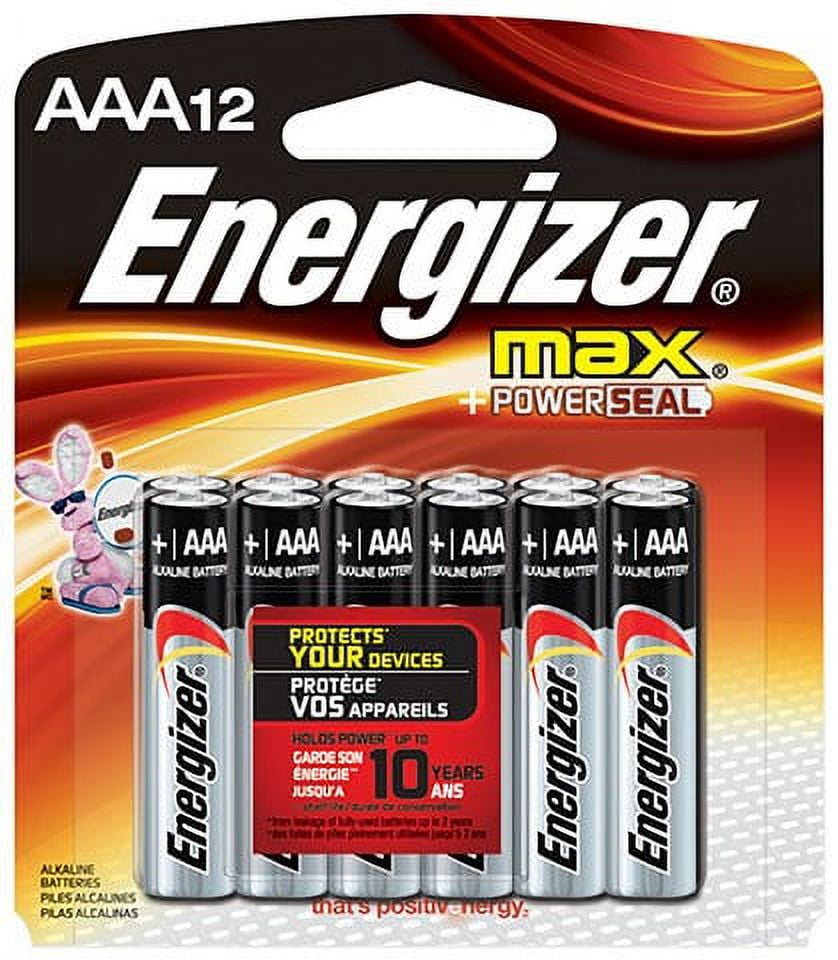 Energizer Max AAA Batteries (12 Pack), Triple A Alkaline