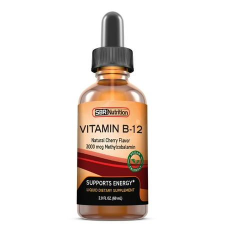 MAX ABSORPTION, Vitamin B12 Sublingual Liquid Drops, Vegan Friendly