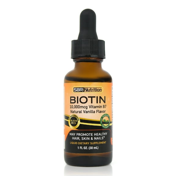 MAX Absorption Biotin Liquid Drops, 10000 mcg Biotin Per Serving, 60 Serving, No Artificial Preservatives, Vegan Friendly, Supports Healthy Hair Growth, Strong Nails and Glowing Skin, Made in USA