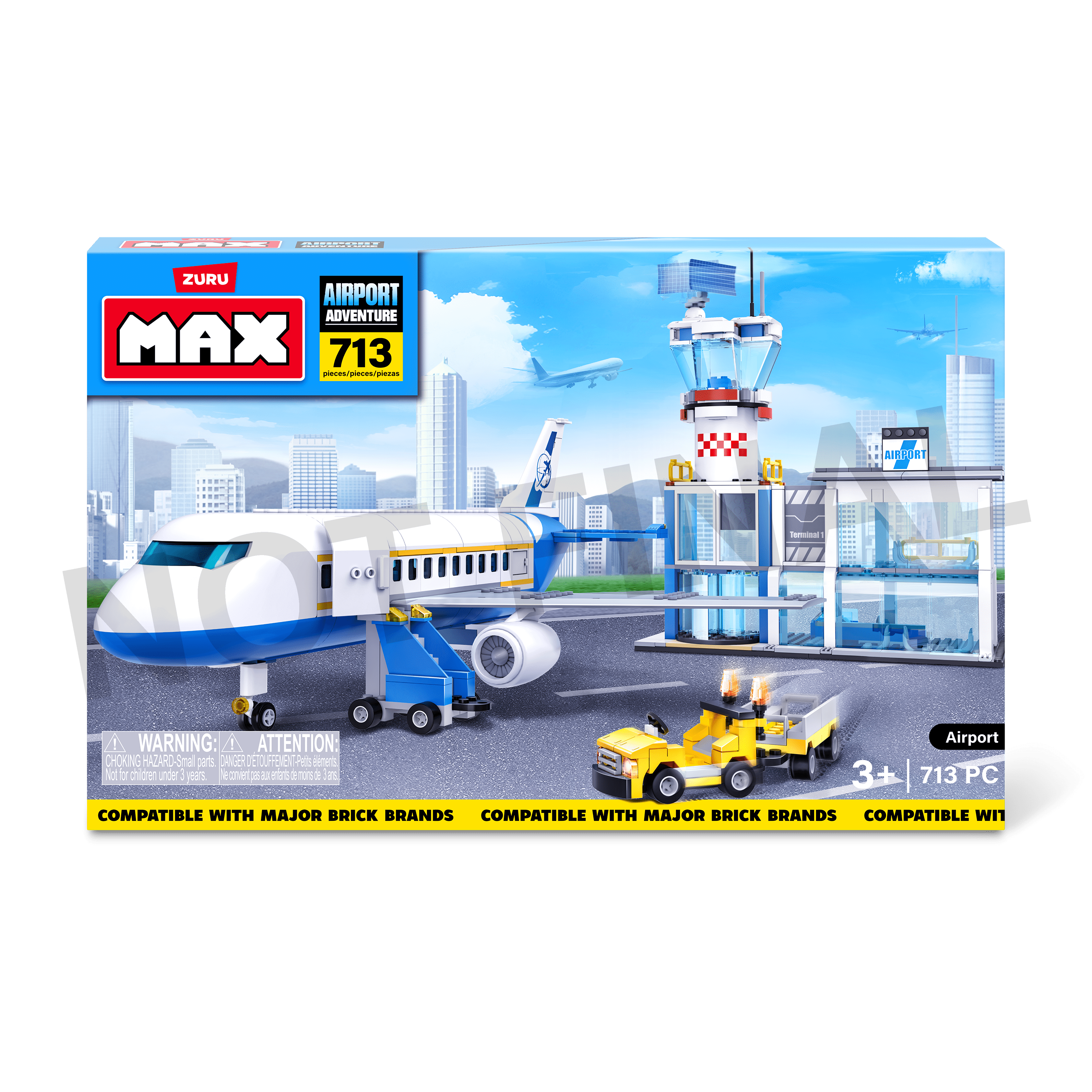 MAX Adventure Airport Playset (713 pieces) - Walmart.com