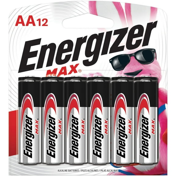 MAX Alkaline AA Batteries 1.5V, 12/Pack