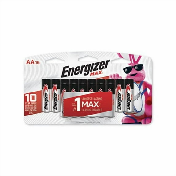 MAX Alkaline AA Batteries 1.5V, 16/Pack
