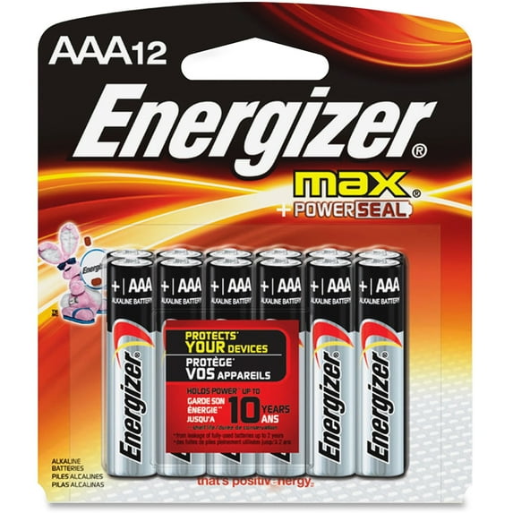 MAX Alkaline AAA Batteries 1.5V, 12/Pack