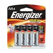 MAX Alkaline Batteries, AA, 4 Batteries/Pack, Sold as 2 Package