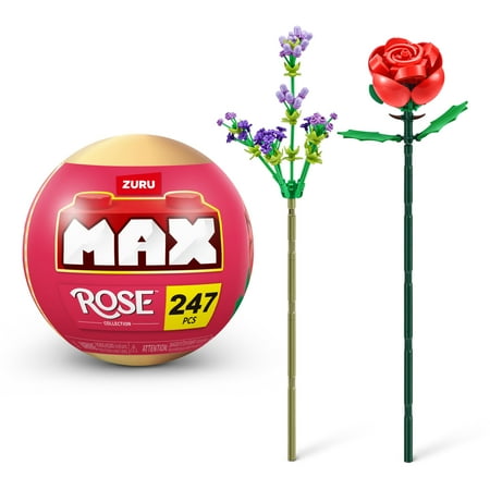 MAX Build More Premium Rose Building Bricks Novelty Unboxing Toy Collectible Mini's by ZURU