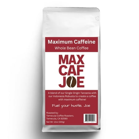 MAX CAF JOE - Maximum Caffeine Whole Bean Coffee
