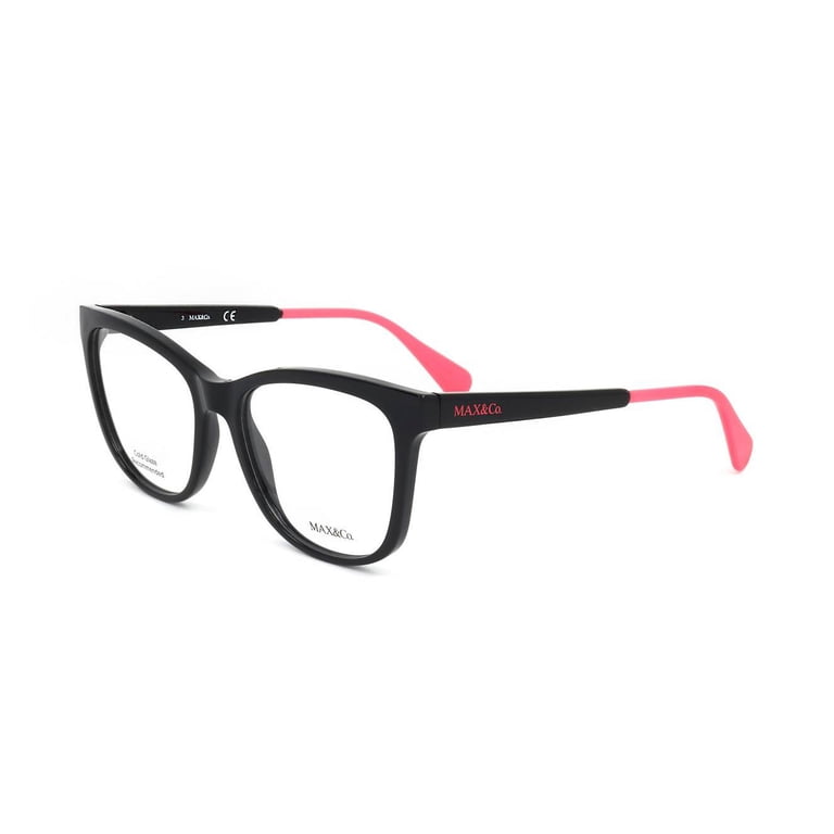 MAX&Co. eyeglasses MO5040 WOMAN 54/17/140 001 SHINY BLACK  display picture 3