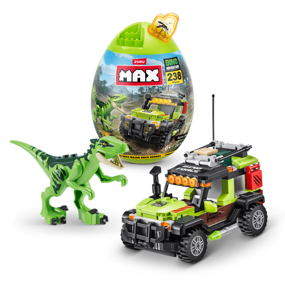 MAX Build More Dino Escape (238 Pieces) Building Bricks Toys For Kids 3+ by ZURU