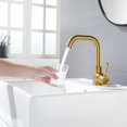 thumbnail image 1 of MAX Faucets Bathroom Faucet Side Handle Swivel Brushed Gold Finish, 1 of 3