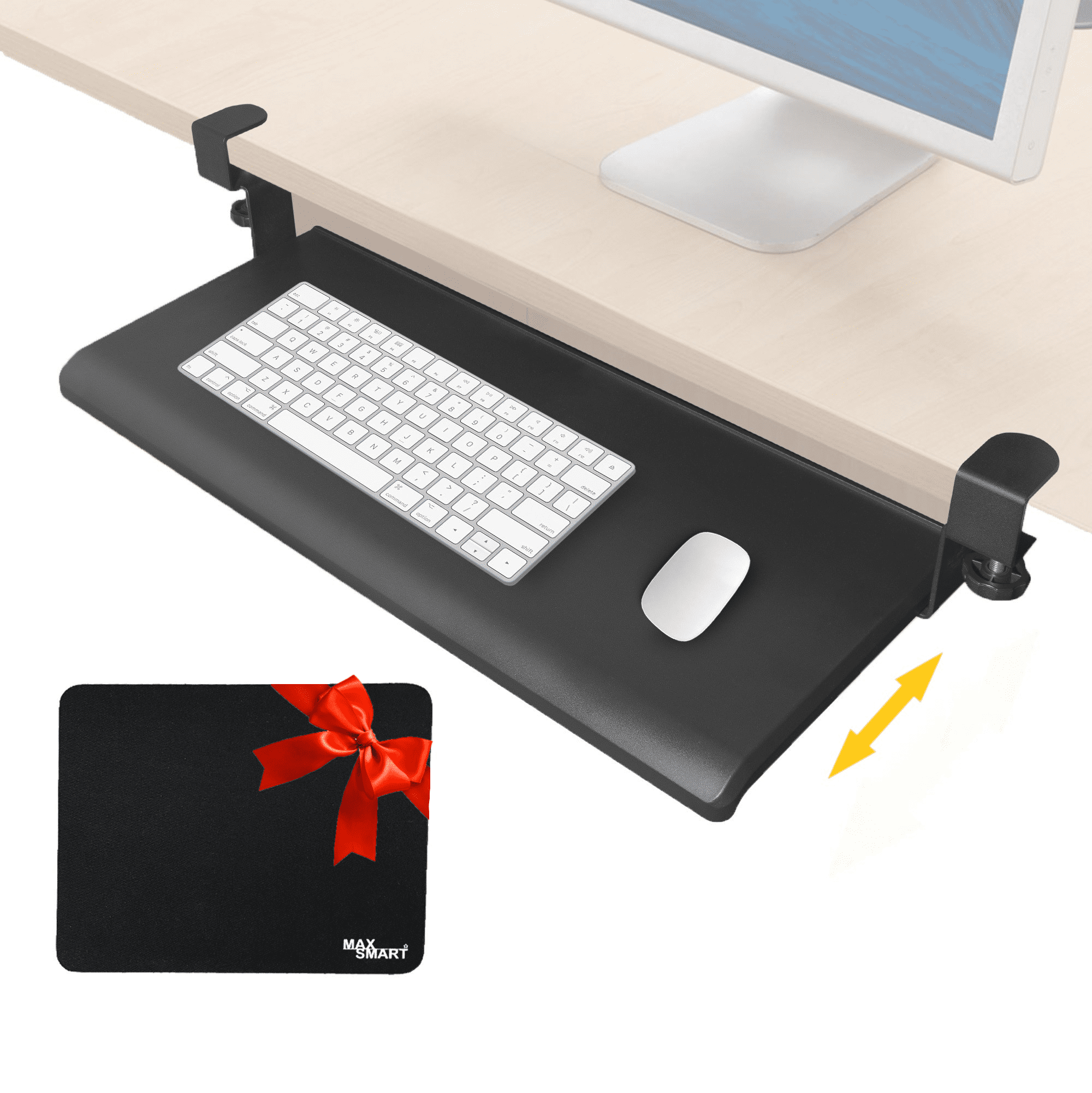 MAX SMART Clamp-on Desk Pegboard, Desk Privacy Panel, Office