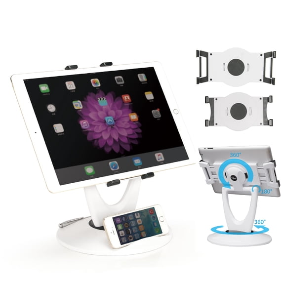 MAX SMART iPad Stand, Square Reader Stand for POS Business Store Retail Home Office White