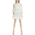 thumbnail image 1 of MAX STUDIO $138 Womens New 1263 Ivory Floral Cut Out  Blouson Dress M B+B, 1 of 2