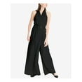 thumbnail image 1 of MAX STUDIO Womens Black Belted Sleeveless Halter Evening Tunic Jumpsuit XS, 1 of 2