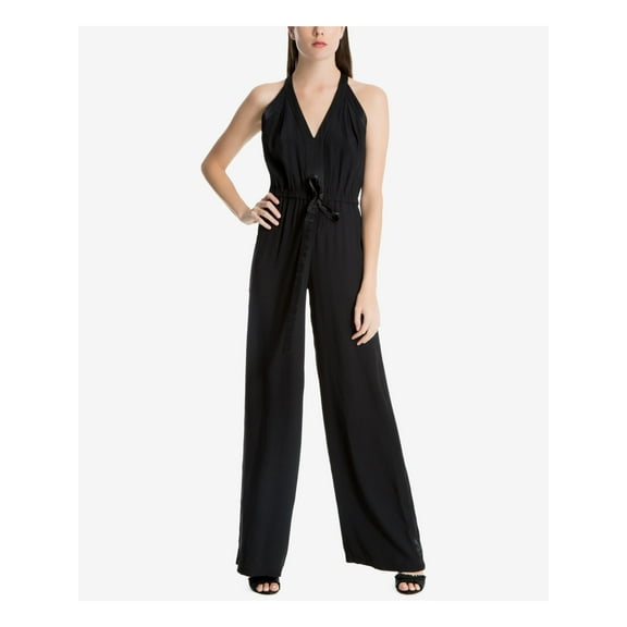 MAX STUDIO Womens Black Sleeveless V Neck Casual Jumpsuit S