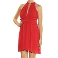 thumbnail image 1 of MAX STUDIO Womens Red Sleeveless Mini Empire Waist Cocktail Dress Size: M, 1 of 2