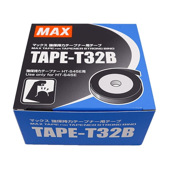 MAX TP91510 MAX TAPE-T32B Tape for Strong Bind Tapener Tool (Box of 5 Rolls), Black - 5 Pack