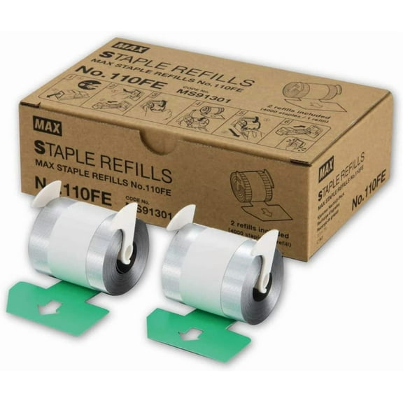 MAX USA CORP. NO.110FE Staple Refill for EH-110F Electric Stapler