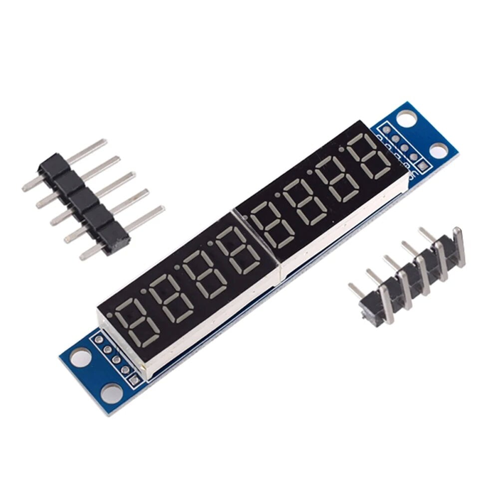 MAX7219 7 Segment 8 Digit Tube Display Template Microcontroller Support ...