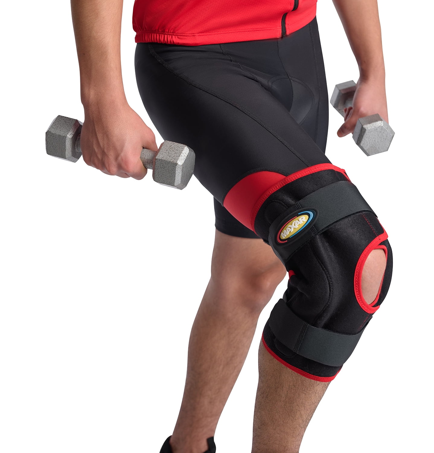 MAXAR Airprene (Breathable Neoprene) WrapAround Knee Brace (Double