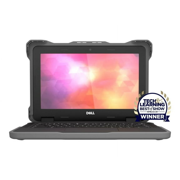 MAXCases Extreme Shell-F Slide Case for Dell 3100/3110 Chromebook Clamshell [Gray/Clear] (dl-esf-3110-gry)