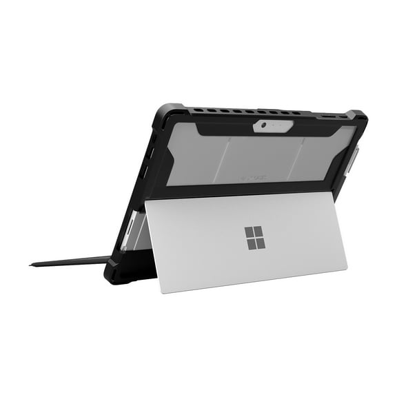 MAXCases Extreme Shell for Microsoft Surface Pro 5/6/7 12.3" Open Kickstand Design, Black, Black