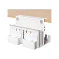 thumbnail image 1 of MAXECHO Desk Side Storage Under Desk Laptop Mount Table Side Hanging File Organizer No Drill Clamp On Cable Management Tray Laptop Holder With Magnetic Pen Holder For Office And Home Load 22 Lbs, 1 of 8