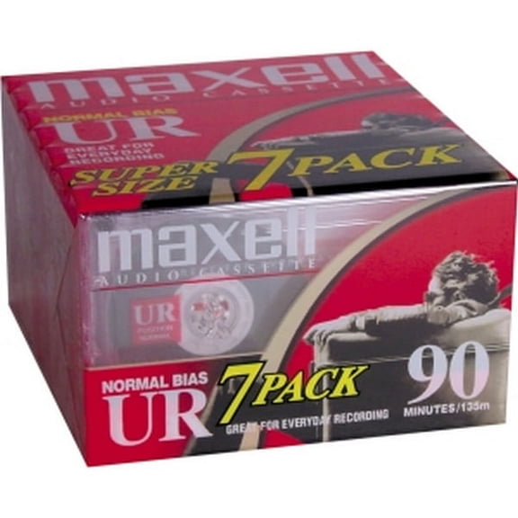 MAXELL 108575 MAXELL 90 MIN NORMAL BIAS AUDIO CASS - 7 PK