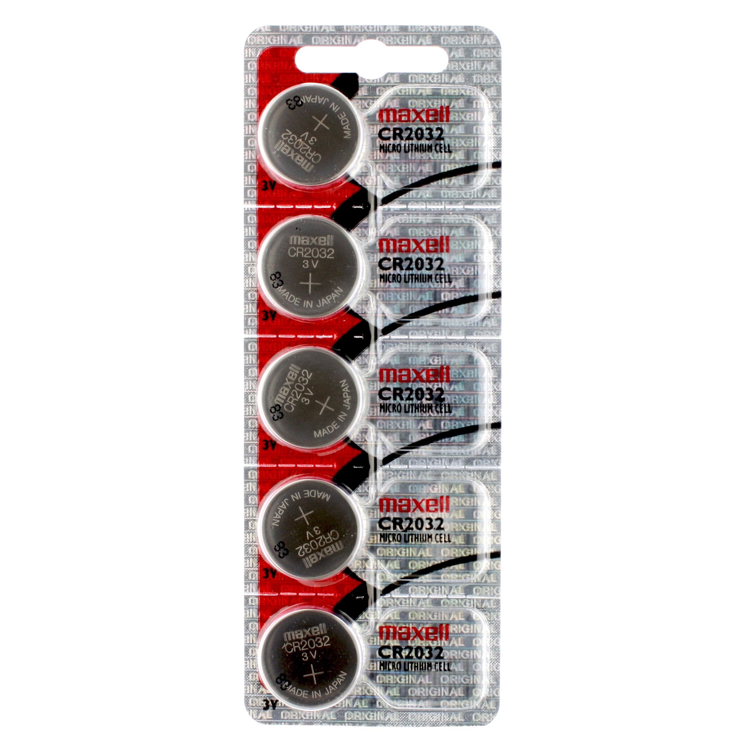 MAXELL CR2032 B5 MAXELL - Pile: lithium, 3V; CR2032,pastille;  non-rechargeable; Ø20x3,2mm; BAT-CR2032/MX-B5