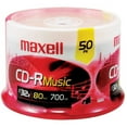 thumbnail image 1 of MAXELL 50PC CD-R MUSIC 80MIN S, 1 of 4