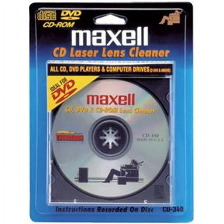 MAXELL CD/CD-ROM/DVD Laser Lens Cleaner - Walmart.com