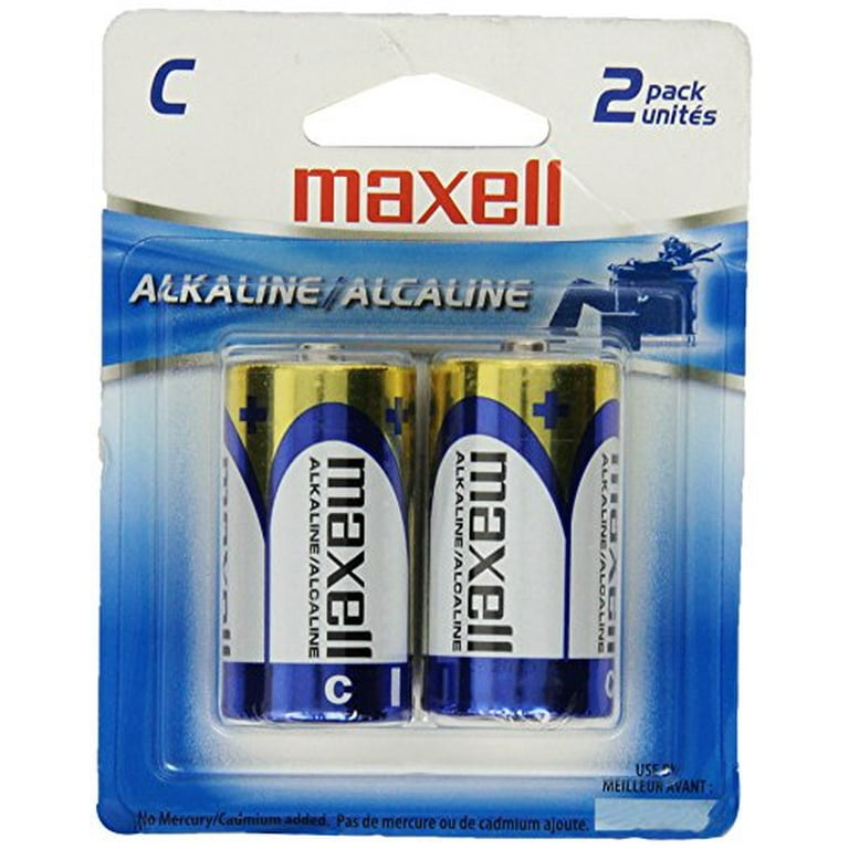 Maxell Alkaline Pilas Alcalinas C LR14 2 Unidades