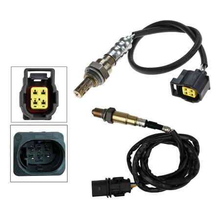 Maxfavor 2Pcs O2 Oxygen Sensor for Mercedes-Benz CLK63 AMG 2009-2007 6.3L Left Upstream Downstream