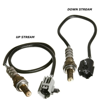 MAXFAVOR 2Pcs Oxygen Sensor Replacement For 1996-1999 Jeep Cherokee, TJ, Wrangler 4.0L 2.5L O2 Sensor 234-4076 234-4078 1Pcs Upstream & 1Pcs Downstream