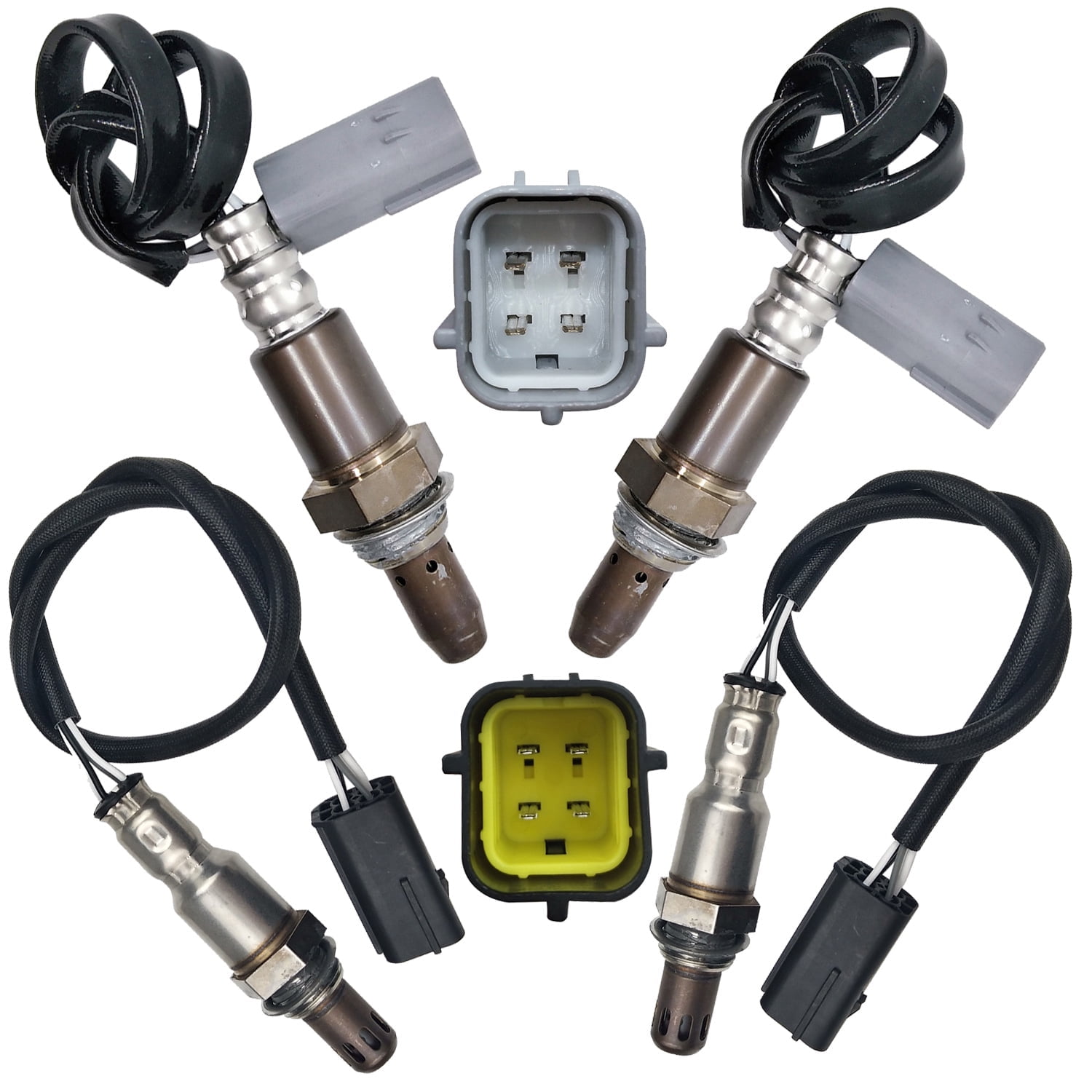 Maxfavor 4Pcs O2 Oxygen Sensor for 2007 Nissan 350Z V6, Infiniti G35 3.5L Upstream Downstream