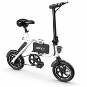 Maxfind Mini P Foldable Electric Bike for Adults, 12" Compact Commuter E-Bike, 37-Mile Max Range, Pedal Assist, Removable Battery, Smart App Control