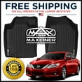 thumbnail image 1 of MAXFLOORMAT Front Row Floor Liner Mats BLACK For Nissan Altima Sedan 2014-2018, 1 of 4