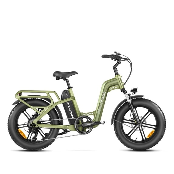 MAXFOOT MF21 Electric Bike for Adults, 750W, 85 Miles, 48V 20Ah Battery, Front Suspension, 20" Fat Tire Electric Bicycle with PAS Throttle, 7 Speeds Beach Cruiser E-Bike for Men, Women