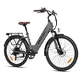 thumbnail image 1 of MAXFOOT MF25 Electric Bikes for Adults, 1000W Peak Motor, Up to 70 Miles, 48V 10.4Ah Built-in Battery, 25 MPH Electric Cruiser Bicycle, 26" 7-Speed Ebikes with Suspension, 1 of 14