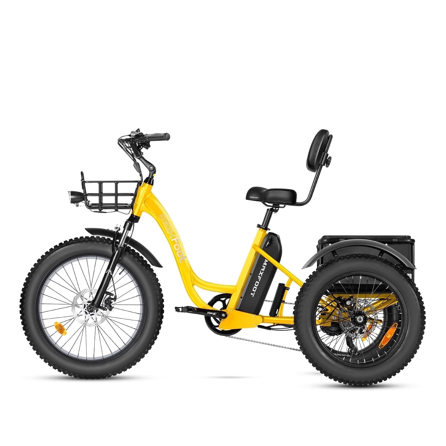 MAXFOOT MF30 Electric Tricycle for Adults, 750W Rear Drive Motor 3 Wheel Electric Bicycle with Suspension Fork, 85 Miles, 48V 20Ah UL Certified Battery, Fat Tire Electric Trike with Rear Differential