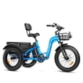 thumbnail image 1 of MAXFOOT MF31 Electric Tricycle for Adult, 750W Rear Drive Motor 3 Wheel Electric Bicycle with Suspension Fork, 85 Miles, 48V 20Ah UL Certified Battery, Fat Tire Electric Trike with Rear Differential, 1 of 10