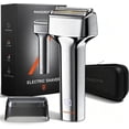 thumbnail image 1 of Manscape Electric Foil Shaver for Men, 3D Floating Precision Blades Close Shave, IPX7 Waterproof Cordless Razor & Beard Trimmer, Wet/Dry, USB-C Charging with LED Display, Gift for Men Husband Father, 1 of 11